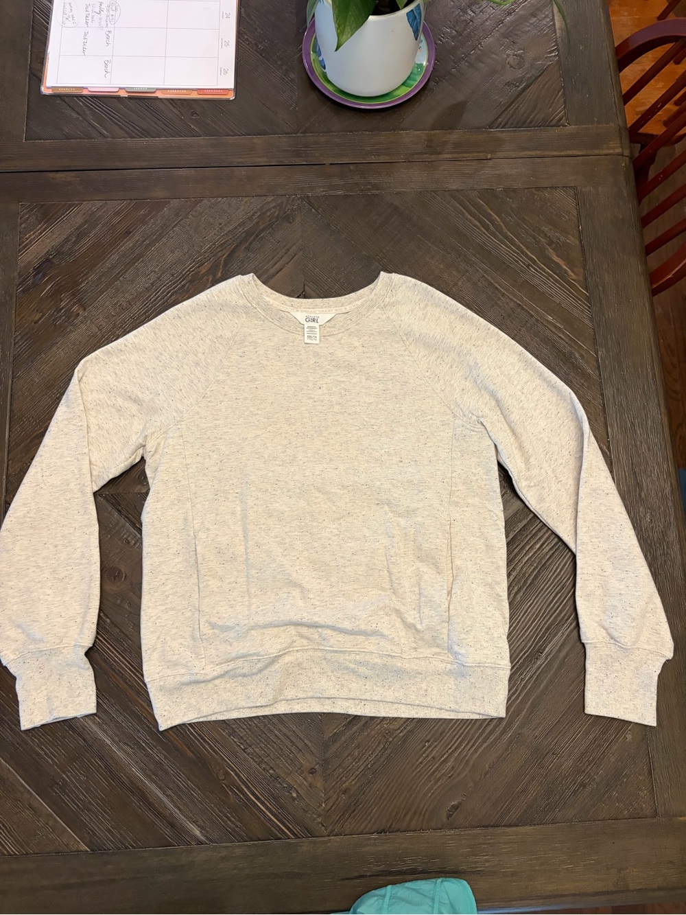 Athleta girl Crewneck Sweater - Light Heather Gray